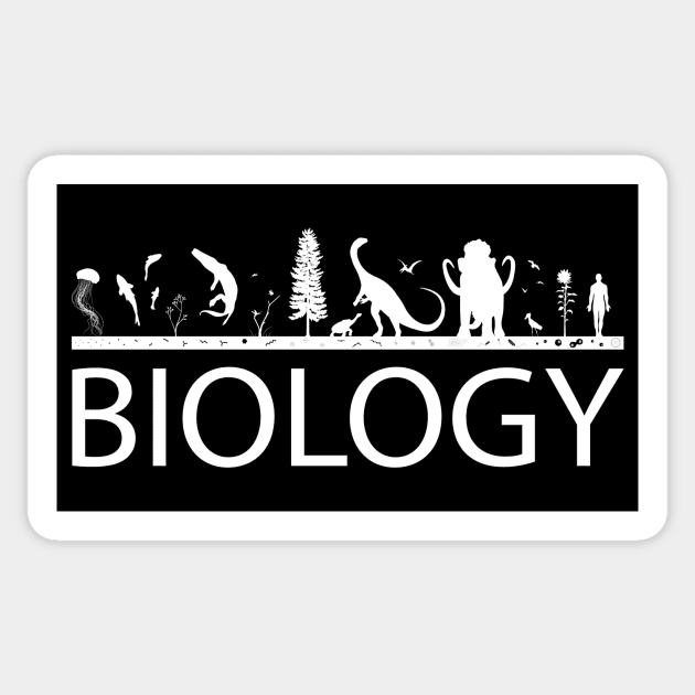 Biology (White Print) Sticker by csunasbmbchapter